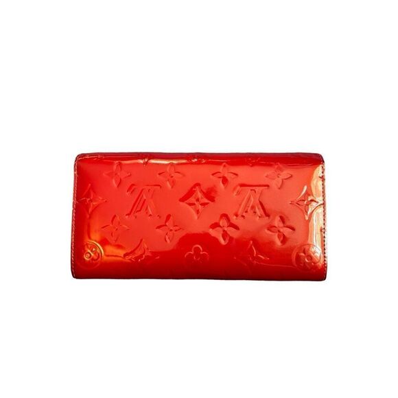 Louis Vuitton Wallet Women’s Red Vernis Complete Set | Louis Vuitton Sarah Auth - Picture 3 of 13